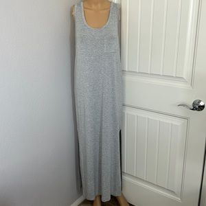 Gray long maxi dress